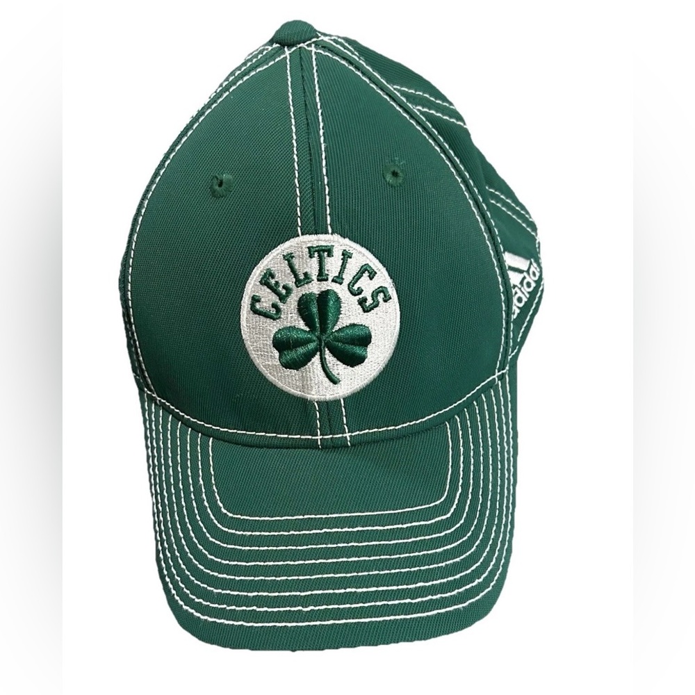 NBA Boston Celtics Authentic Adidas, Embroidered Baseball Cap, Green, Size L/XL